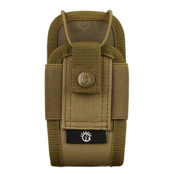 Walkie Talkie Bag,Molle Radio Pouch Mini Radio Holder Bag Waterproof Walkie Talkie Holster with Side Pockets